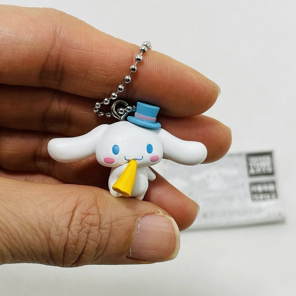 Takara Tomy Sanrio Cinnamoroll Pastel Circus Keychain Pampaka Figure Chain Cone